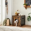 FEANDREA Cat Litter Box Furniture, Hidden Litter Box Enclosure Cabinet with Single Door, Indoor Cat House - 4 of 4