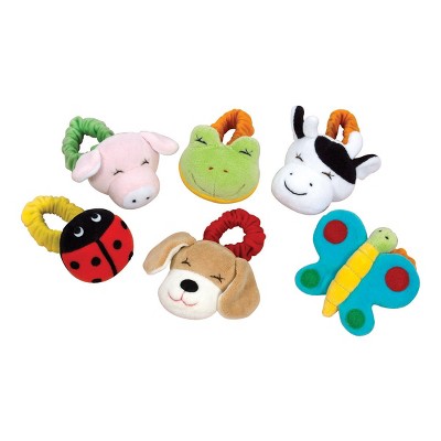 Kaplan Early Learning Wrist Rattles  - Set of 6