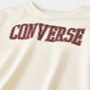 Converse® Boys' French Terry Collegiate Crewneck Sweatshirt - Cream - 3 of 4