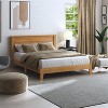 Galano Queen Tiena Lencia Bed with Headboard – Amber Walnut - 3 of 4