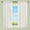 Collections Etc Beautiful Embroidered Sheer Rod Pocket Curtain Panel - 2 of 3