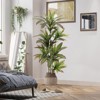 Artificial Dracaena Plant Fake Tree with Planter - Faux Yucca Tall Fake Floor Plant in Pot Artificial Trees for Home Office Living Room Decor Outdoor - 2 of 4