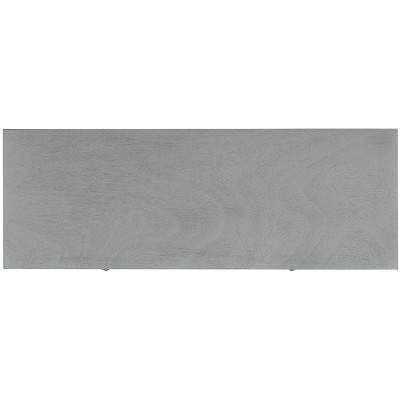 Aliyah Distressed Grey 40" Wood Console Table with Storage