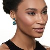 Ross-Simons Turquoise and 3.60 ct. t.w. Green Quartz Drop Earrings in 18kt Gold Over Sterling - 2 of 3