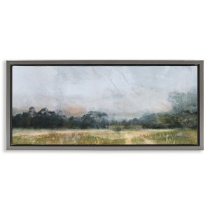 Stupell Industries Rural Field Abstract Landscape Floating Frame Canvas Art - 1 of 4