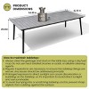 Crestlive Products Outdoor Dining Set Patio Dining Table with folding Dining Chairs Wooden-Like Top and Aluminum Frame Umbrella Hole - 3 of 4