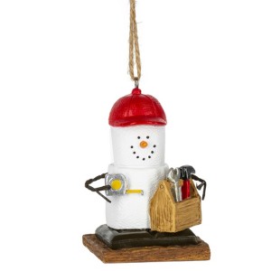 Ganz S'mores Resin Holiday Ornament, DIY Snowman - 1 of 1