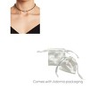 Adornia Moonstone and Black Spinel Rosary Choker Necklace - 2 of 2