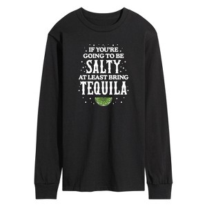 Men's - Instant Message - Be Salty Bring Tequila Long Sleeve Graphic T-Shirt - 1 of 4