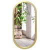 Americanflat 12x24 Gold Oval Mirror - Framed Oval Bathroom Mirror, Living Room, Bedroom - Oval Vanity Mirror with Vertical Mount - 2 of 4