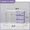 Sorbus 9 Drawers Dresser- Storage Unit with Steel Frame, Wood Top, Fabric Bins - for Bedroom, Closet, Office and more - 4 of 4