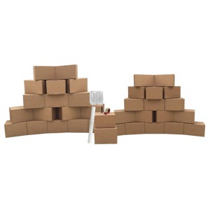 UBMOVE 36 Moving Boxes 2 Room Basic Moving Kit, Tape, Bubble, Packing Paper - 1 of 4