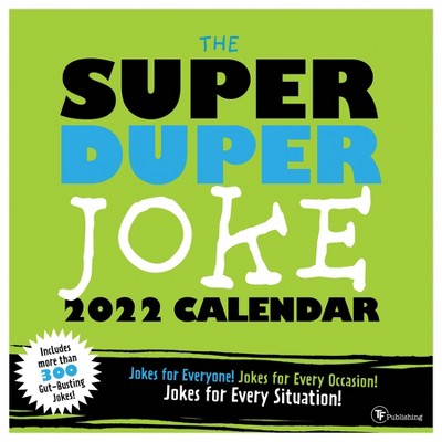 2022 Wall Calendar Super Duper Jokes - The Time Factory