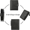 Wikineon Small Women Wallet Genuine Leather RFID Blocking Bifold Zipper Pocket Card Holder with ID Window - 4 of 4