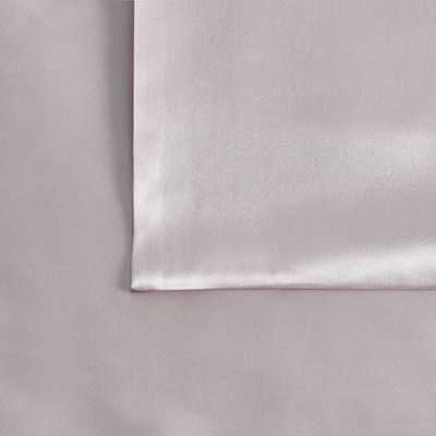Standard Pink Silk Pillowcase with Zipper Closure