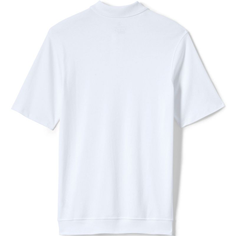 Lands' End School Uniform Men's Short Sleeve Banded Bottom Polo Shirt, 4 of 5