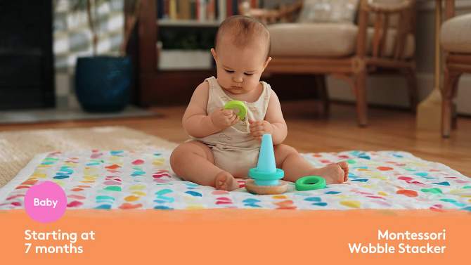 Lovevery Montessori Wobble Stacker - 4pc, 2 of 12, play video