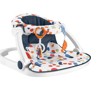 Fisher-Price Portable Baby Chair, Darling Dots Sit-Me-Up Floor Seat with BPA-Free Teether & Clacker Newborn Developmental Toys - 1 of 1