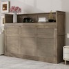 GDFStudio Stuart Wood Twin XL Size Desk Murphy Bed with LED Light and USB Charging Station - 2 of 4