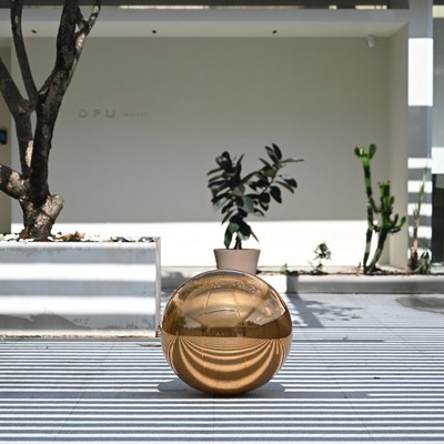 Yescom 20" Inflatable Mirror Ball Giant Reusable Large Disco Balloon Decoration for Party Wedding Event Stage Decor Gold