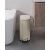 Step-On Stainless Steel Trash Can with Soft-Close Lid, 2.6 Gallon / 10L Slim Garbage Bin with Inner Bucket for Bathroom or Bedroom - 2 of 4