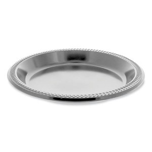 Pactiv Evergreen Meadoware Impact Plastic Dinnerware, Plate, 10.25" dia, Black, 500/Carton - 1 of 4