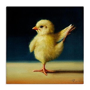 Stupell Industries Yoga Chicks Birds of Paradise Pose Funny Animal Canvas Wall Art - 1 of 4