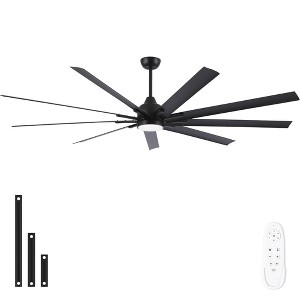 YUHAO 84 in. Indoor Industrial Aluminum Blades Reversible DC Motor Ceiling Fan with Light and Remote Control - 1 of 4