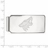 Black Bow Jewelry Sterling Silver Arizona Coyotes NHL Money Clip - 2 of 3