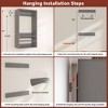 Aheaplus Set of 2 Closet Storage Organizers with Extendable Hanging Rods and Adjustable Shelves - 4 of 4