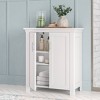 RiverRidge Home Somerset Two Door Bathroom and Laundry Storage Cabinet with Adjustable Shelf White - 2 of 4
