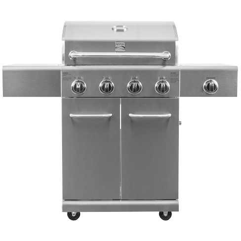 Kenmore 4 burner Grill With Searing Side Burner Pg 40405solsteel Propane Powered Stainless Steel Construction 606 Sq In Surface Target