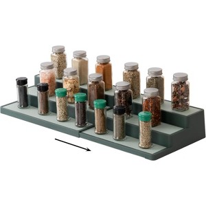 SIMPLEMADE 3-Tier Spice Rack Organizer - Versatile Storage Shelf for Kitchen, Bathroom, Bedroom & Office, Expandable - 1 of 4