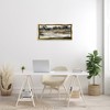 Stupell Industries Trees By Lakeside Landscape Floating Frame Canvas Art, Gold, 31" x 14" - 3 of 4
