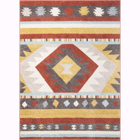 Dark Terracotta 3' 3 x 5' 3 Lattice Rug