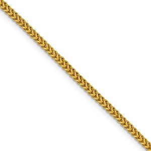 Black Bow Jewelry 2.25mm 14k Yellow Gold Hollow Franco Chain Necklace - 1 of 4