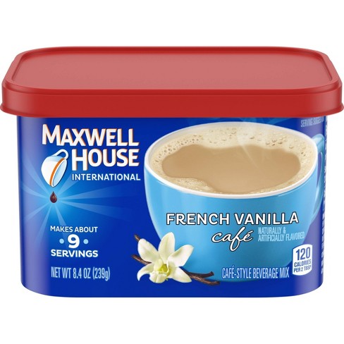 Maxwell House French Vanilla Cafe Medium Roast Beverage Mix - 8.4oz ...