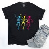 Simply Sage Market Three Skeletons Dancing Neon Garment Dyed Tee - 3 of 4