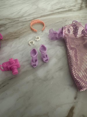 Barbie Clothes, Deluxe Clip-On Bag with Birthday Outfit and Five