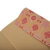 Unique Bargains Gift Wrap Paper Christmas Yellow Kraft 27.56"x19.69" 5 Pcs - 4 of 4