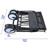 VYNXARIA Folding Wagon Garden Shopping Beach Cart (Black) - 4 of 4