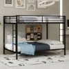 Okak Queen/Full Robust Metal Bunk Bed with Ladders & Full-Length Guardrai,Contemporary Bed Frame for Bedroom,Apartments - 4 of 4