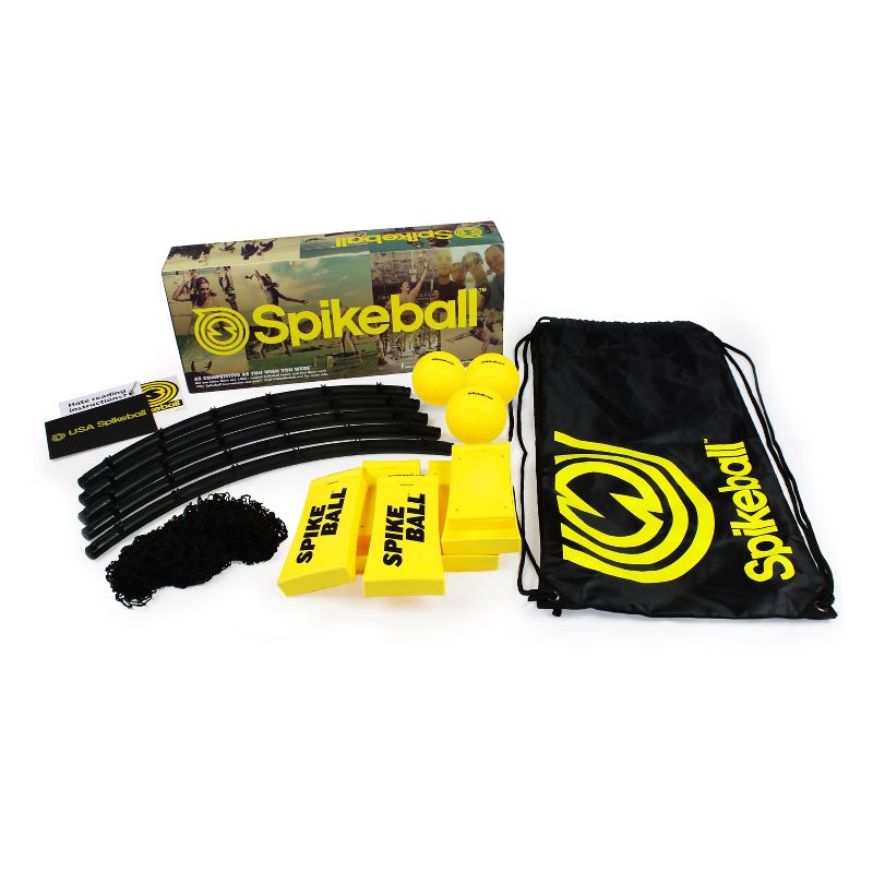 Spikeball Roundnet Combo Meal Set with 3 Balls and Backpack - Yellow/Black, 4 of 8