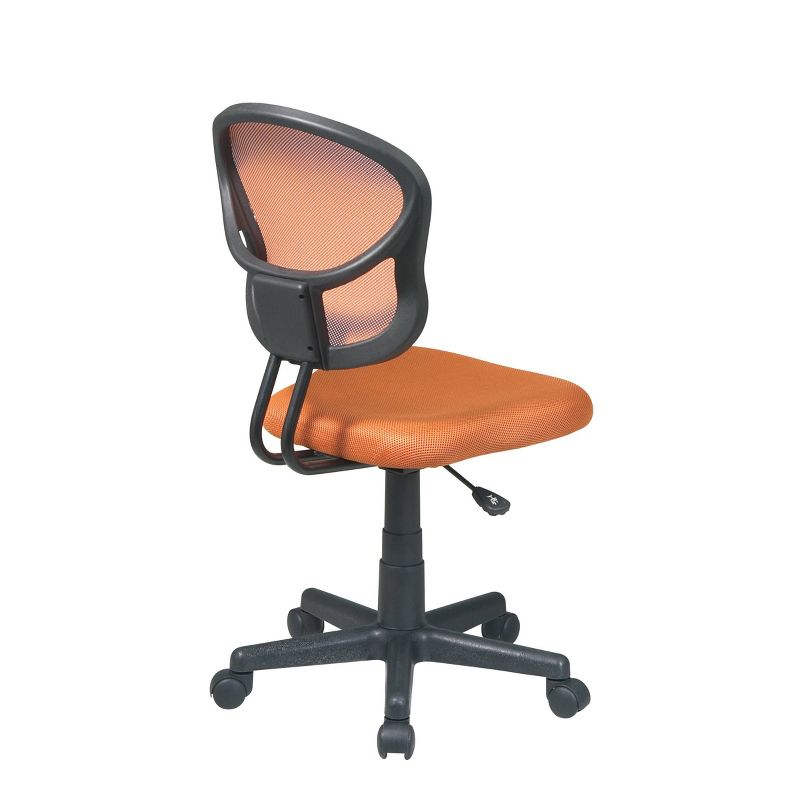 Mesh Task Chair Orange - OSP Home Furnishings, 3 of 7