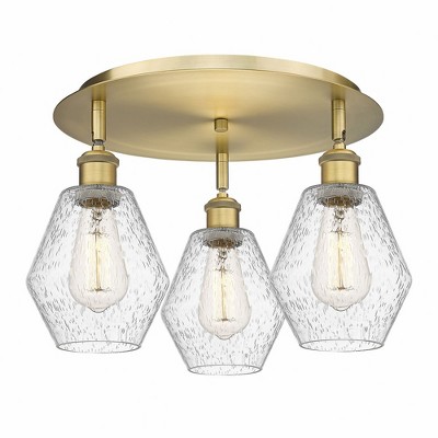 Cindyrella - 3 Light Flush Mount In Industrial Style-10 Inches Tall and 17.75 Inches Wide