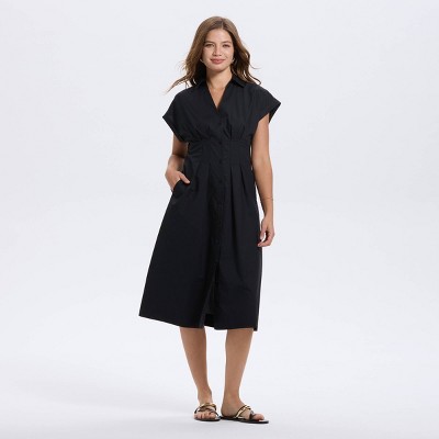 Women's Sleeveless Pull-On Jumpsuit – A New Day Solid Polyester Woven