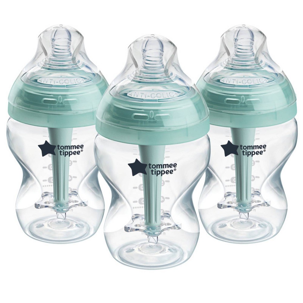 Photos - Baby Bottle / Sippy Cup Tommee Tippee Advanced Anti-Colic Baby Bottle Set - 9oz/3pk 
