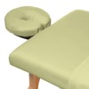 Saloniture 3-Piece Flannel Massage Table Sheet Set - Soft Cotton Flat and Fitted Sheets with Face Cradle Cover - 3 of 4