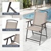 Pellebant 2pc Patio Folding Chairs 2-Pack Dining Chairs Outdoor Portable Sling with Armrest - 3 of 4