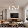 Maxax 8-Light Gold Globe Chandelier,  Modern Glam Ceiling Lighting for Living Room Dining Room Bedroom - 2 of 4